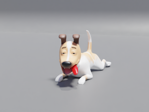 Cartoon dog Model 3D