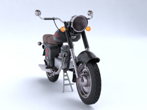 Motorbike black Fox Model 3D