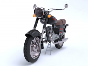 Motorbike black Fox Model 3D