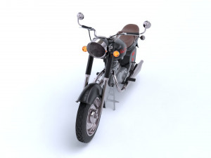 Motorbike black Fox Model 3D