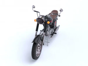 Motorbike black Fox 3D Model