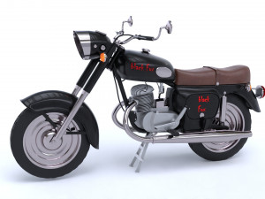 Motorbike black Fox Model 3D