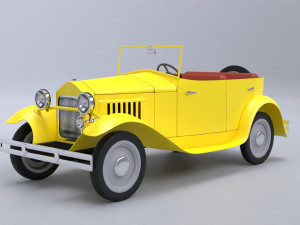 Old cartoon car Modelo 3D