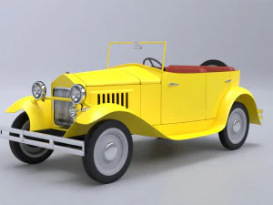 Carro antigo de desenho animado Modelo 3D