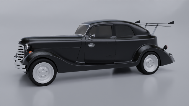 Fictional sports car 3D Model .c4d .max .obj .3ds .fbx .stl .blend 