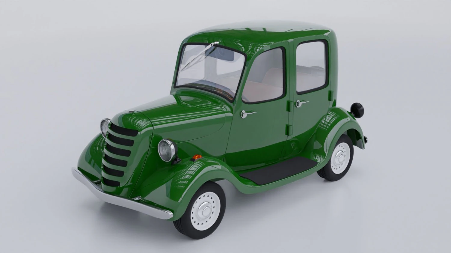 Cartoon car 3D Model .c4d .max .obj .3ds .fbx .stl .blend 