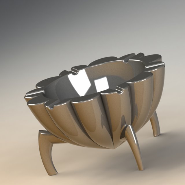 Ashtray- ash juicer 3D 模型 .c4d .max .obj .3ds .fbx .stl .blend 