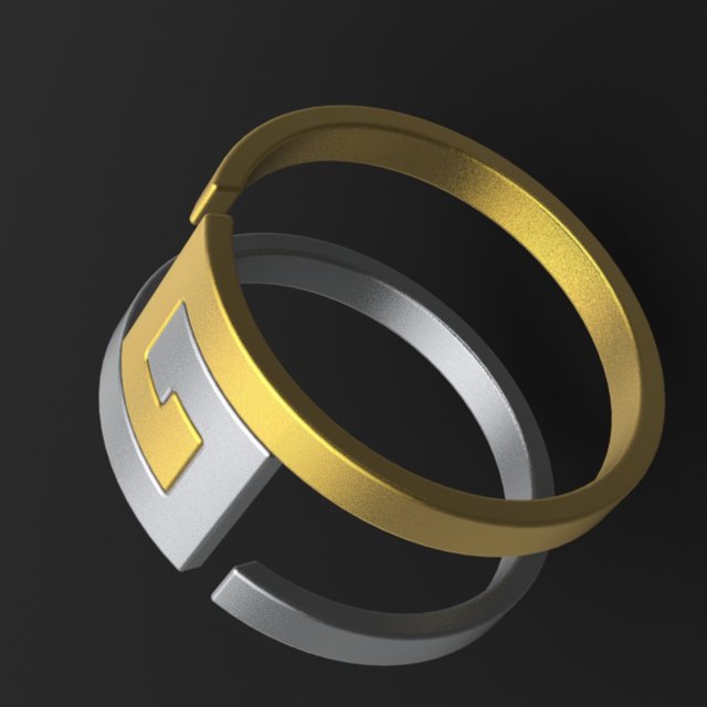 pairable ring Model 3D .c4d .max .obj .3ds .fbx .stl .blend 