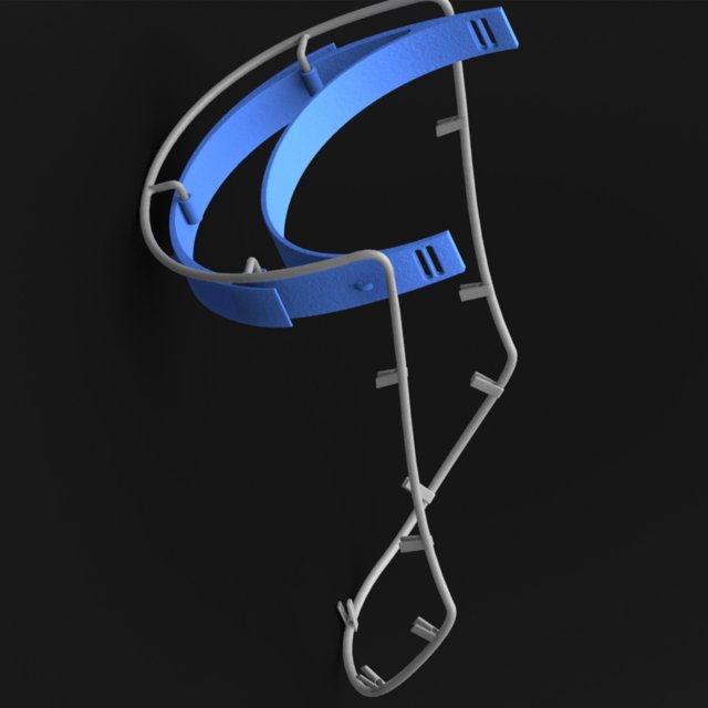 face shield- optional 3D Model .c4d .max .obj .3ds .fbx .stl .blend 