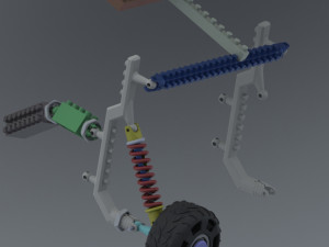 lego car- dynamic lego series 3D Модель