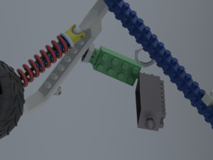 lego car- dynamic lego series 3D Модель