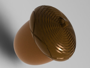 acorn- weed grinder Model 3D