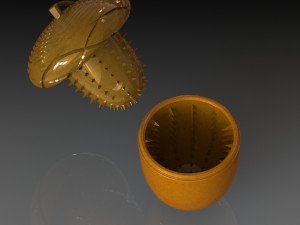 acorn- weed grinder Model 3D