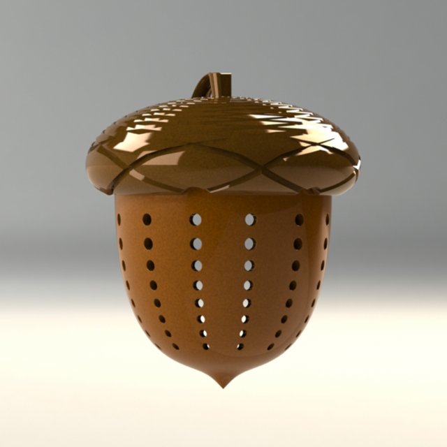 acorn- tea strainer 3D मॉडल .c4d .max .obj .3ds .fbx .stl .blend 