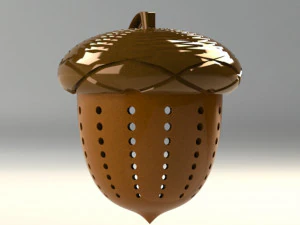 colador de t&eacute; de bellota Modelo 3D
