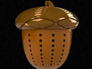 acorn- tea strainer 3D मॉडल