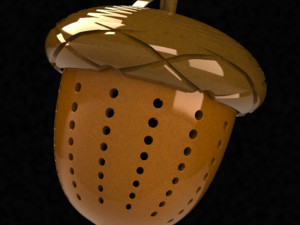 acorn- tea strainer 3D मॉडल