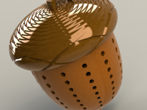 acorn- tea strainer 3D मॉडल
