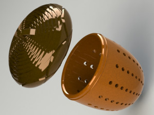 acorn- tea strainer 3D मॉडल