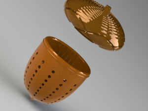 acorn- tea strainer 3D मॉडल