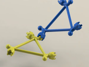 ダイナミックモジュール構造 - レゴタイプ 3Dモデル