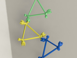 dynamic modular structure- lego type 3D Модель
