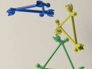 dynamic modular structure- lego type 3D Model