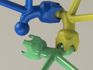 dynamic modular structure- lego type 3D Модель