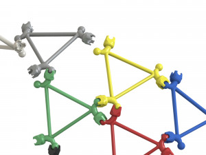 dynamic modular structure- lego type 3D Модель
