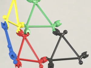 dynamic modular structure- lego type 3D Model