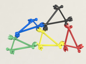 dynamic modular structure- lego type 3D Модель