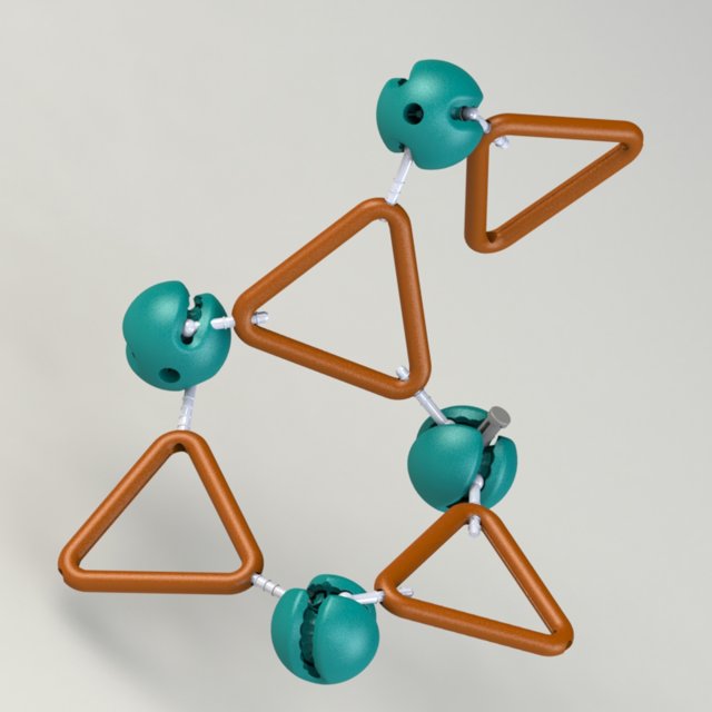 triangle structure- super adjustment dynamic 3D Модель .c4d .max .obj .3ds .fbx .stl .blend 