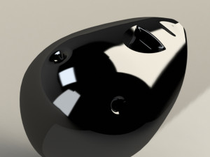 whistle ocarina- 3 note 3D Modell