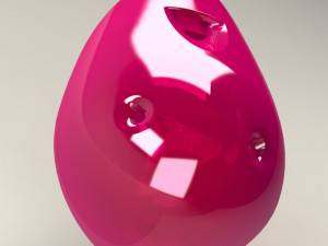 whistle ocarina- 3 note 3D Modell