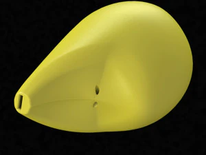 whistle ocarina- 3 note 3D Model