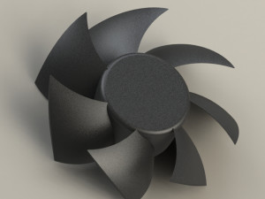 pc fan- propeller Modelo 3D