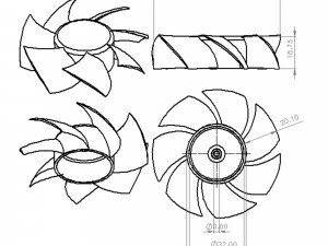 pc fan- propeller Modelo 3D