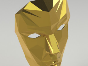 poly face mask 3D Model