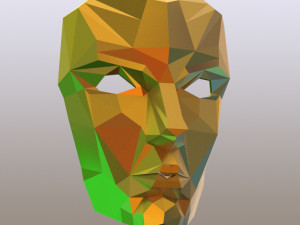 poly face mask 3D Model