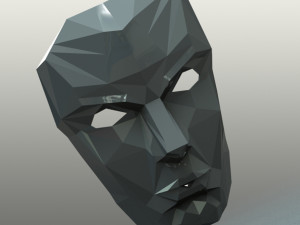 poly face mask 3D Model