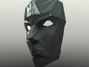 poly face mask 3D Model