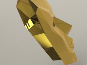 poly face mask 3D Model