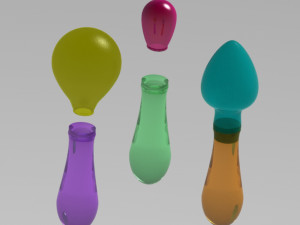 shaker instrument maraca with 3 diffrent head Modèle 3D