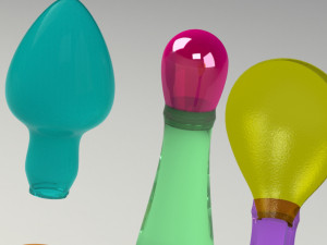 shaker instrument maraca with 3 diffrent head Modèle 3D