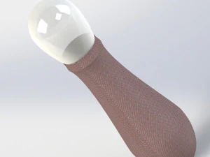 shaker instrument maraca with 3 diffrent head 3D Model