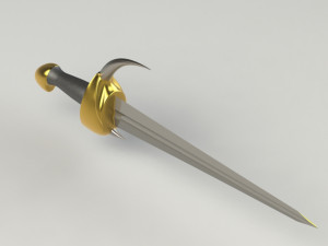 horned sword 3D मॉडल