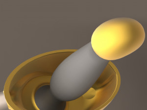 horned sword Model 3D
