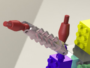 camera screw- lego series 3D Model