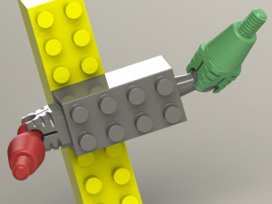 camera screw- lego series 3D Model