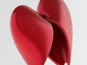 heart gift box Model 3D